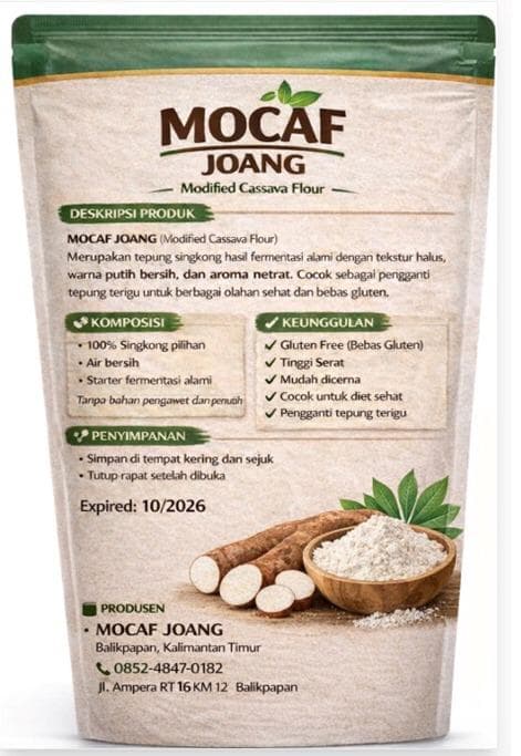 Produk Tepung Mocaf Joang dari Kampung Mandiri Singjaju