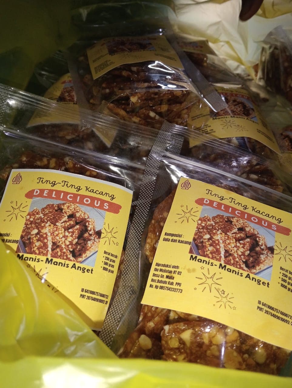 Produk Ting-Ting dari UP2K Desa Gunung Mulia