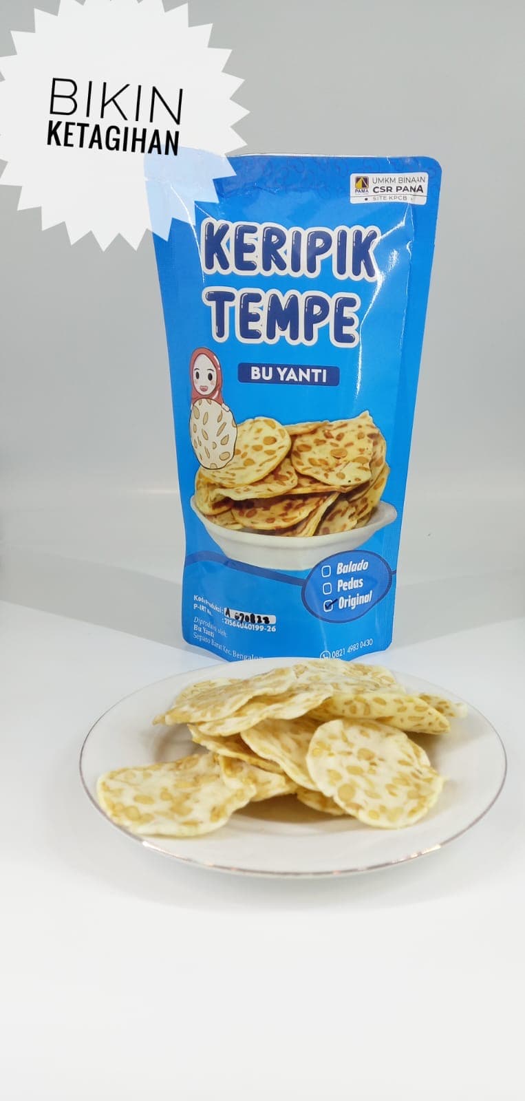Produk KERIPIK TEMPE BU YANTI dari UP2K Tanpa Nama (P036)